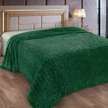 Плед Косичка арт.41А 150х205см, велсофт 250г/м, пэ100%