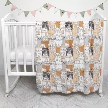 Плед «Котики», размер 100х118 см