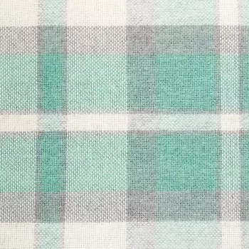 Плед Лондон 140х200см, цвет белый/зелёный, хлопок 50%, полиэстер 30%, пан 20%