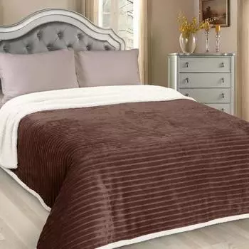 Плед Лондон диз. 91 220х240см, иск мех, 400 г/м пэ100%