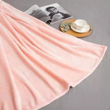 Плед "LoveLife" 150х200 см, велсофт, цвет пыльно-розовый, 100% п/э