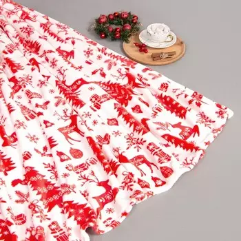 Плед LoveLife «Новогодний лес» 150200 см, велсофт, пл. 280 г/м