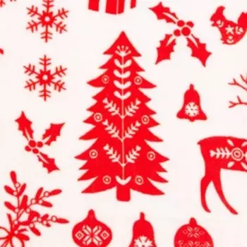 Плед LoveLife «Новогодний лес» 180200 см, велсофт, пл. 280 г/м