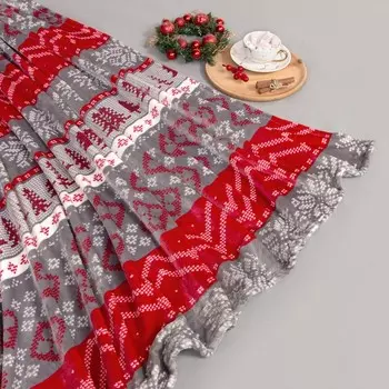 Плед LoveLife «Новогодний узор» 200220 см, велсофт, пл. 280 г/м