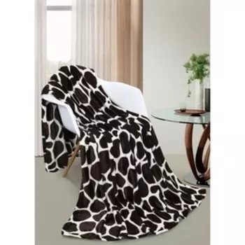 Плед Madagascar, размер 200х200 см, цвет коричневый