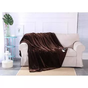 Плед «Марсель», размер 220х240 см, цвет кофе