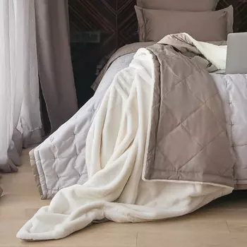 Плед меховой Stenova Home Milky shake, размер 140x200 см