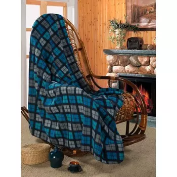 Плед Mosaic, размер 150х200 см, цвет синий