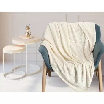 Плед Mousse, размер 200х200 см, цвет бежевый