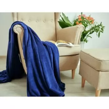 Плед Neptun, размер 200х200 см, цвет синий