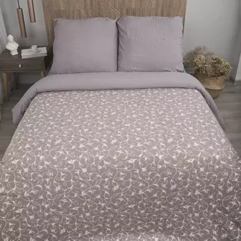 Плед ОТК «Виньетки серый», флис, размер 150х200 см