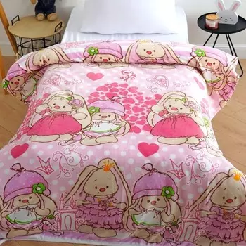 Плед Павлинка Зайчик Ми 150х200см, аэрософт 190 г/м, 100% полиэстер