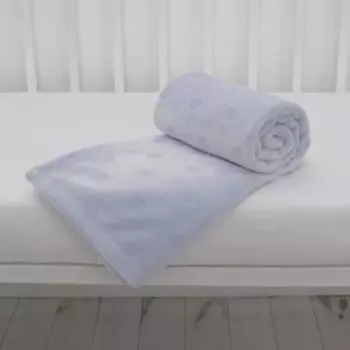 Плед - покрывало «Горох», размер 150х200 см, цвет голубой