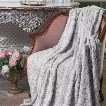 Плед - покрывало «Империал», размер 150х200 см, цвет серый