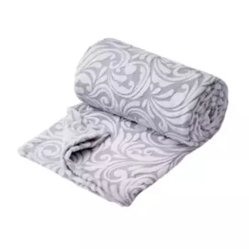 Плед покрывало La Notta «Империал», велюр, размер 200х220 см, цвет серый