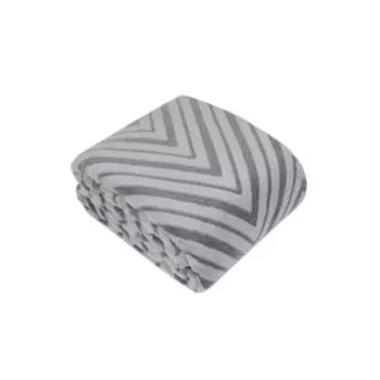Плед - покрывало «Шеврон», размер 180х200 см, цвет серый