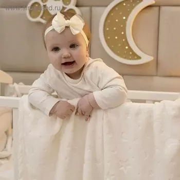 Плед-покрывало Termosoft, размер 150 200 см, принт луны