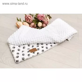 Плед «Растем вместе», размер 85 95 см, принт лапки