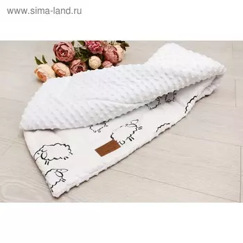 Плед «Растем вместе», размер 85 95 см, принт овечки