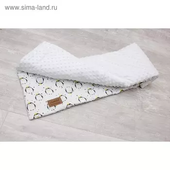 Плед «Растём вместе», размер 85 95 см, принт пингвины