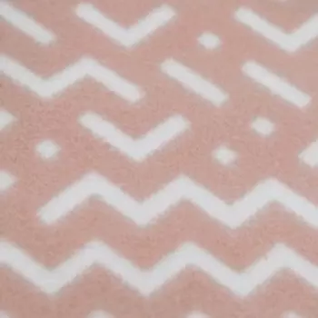 Плед, размер 150 200 см, принт орнамент, персиковый