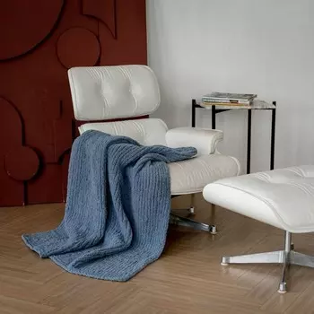 Плед «Савл», размер 130х140 см, цвет серый