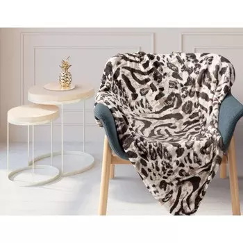 Плед Siberian tiger, размер 180х200 см, цвет коричневый