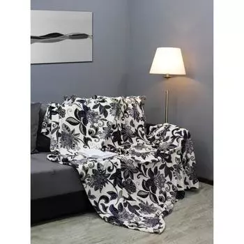 Плед «Сказки Бажова», размер 150x200 см, цвет синий, белый, зелёный