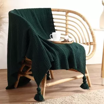 Плед SL Home Cosiness 130*170 см, цв.изумрудный, 100% акрил