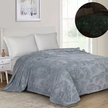Плед светящийся 150х200, велсофт 280г/м, пэ100%