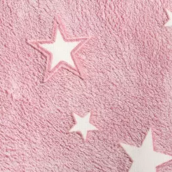 Плед светящийся Фри дом «Звезды», 150х200см,розовый, аэрософт 190гм, полиэстер