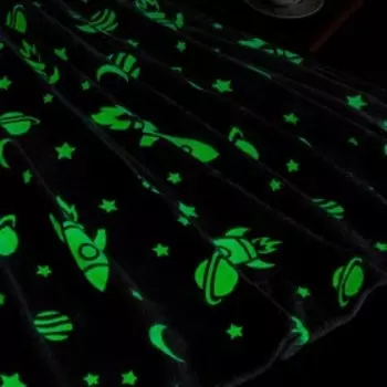 Плед светящийся в темноте «Этель. Космос», 150200 см