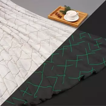 Плед светящийся в темноте Этель «Ромбы» 200220 см, серый