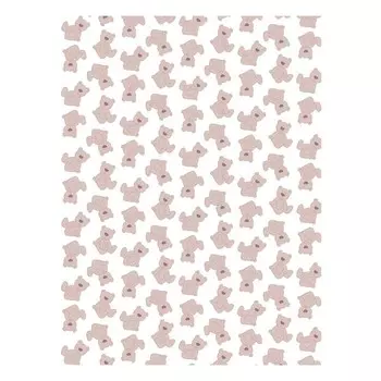 Плед Ultrasoft, размер 100 150 см, принт мишки на бежевом