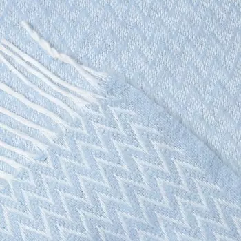 Плед Валенсия 140х200см, Антонио, бел/яр.гол, хл 50%, пэ 30%, пан 20%