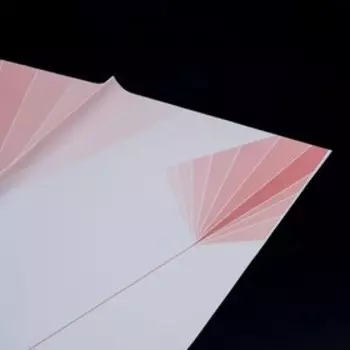 Пленка для цветов, розовый "Линии" 5757 см