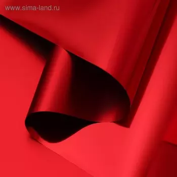 Пленка для цветов «Глянец», красный, 58 см 5 м
