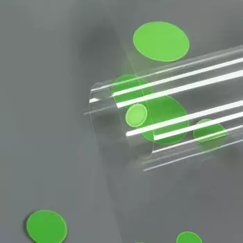 Пленка для цветов "Круги" салатовая 0,7 х 8.2 м, 40мкм