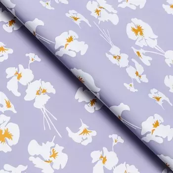 Пленка для цветов матовая, Fleur de lis, 5757 см, фиолетовый