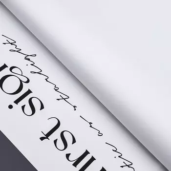 Пленка для цветов матовая, «Любовь», 5858 см, белый