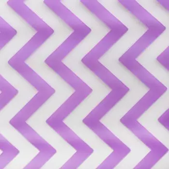 Пленка для цветов, матовая,"Зигзаг", сирень, 0,6 х 10 м