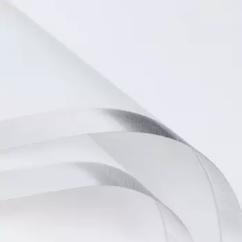 Пленка для цветов, «Серебряный кант», белый, 5757±1 см