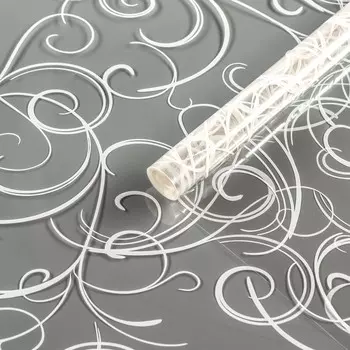 Пленка для цветов «Серпантин» белая 0.78.2 м, 40 мкм