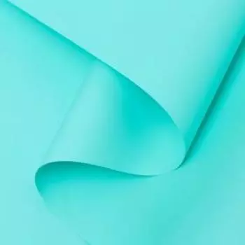 Пленка для цветов тонированная, матовая, бирюза, 0,5 х 10 м, 70 мкм