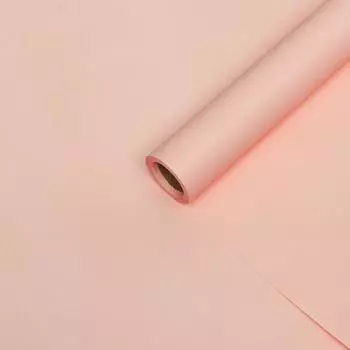 Пленка для цветов тонированная, матовая, персиковый, 0,5 х 10 м, 70 мкм