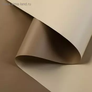 Пленка матовая для цветов, двухсторонняя, "Зефир", светло-коричневый, коричневый, 57 см х 5 м