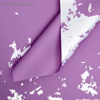 Пленка матовая "Кляксы" сиреневая, 0,58 х 0,58 м