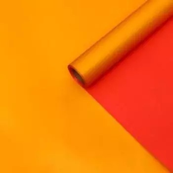 Пленка матовая, оранжевый, красный апельсин, 0.5810 м