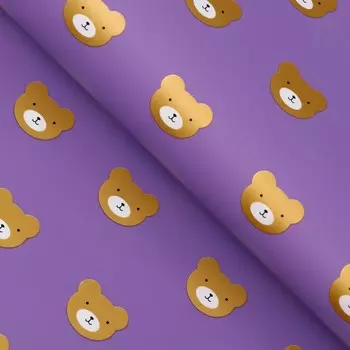 Пленка матовая, упаковочная, фиолетовая, 58 х 58 см