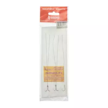 Плетёные поводки Набор № 6, крючок № 7, диаметр 0.1 мм